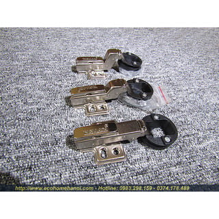 Bản lề giảm chấn thủy lực cho cánh tủ kính tủ có khoét lỗ D35 chính hãng mã H3515 ( Có ảnh thật và video)