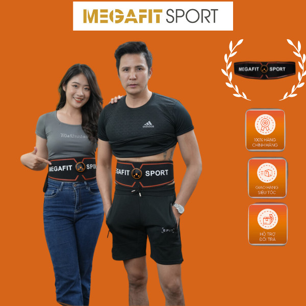 Đai Tập MEGAFIT SPORT Da Cam 2023 Tập Cơ Giảm Mỡ Bụng Thông Minh Rung Nhiều Cấp Độ Dành Cho Nam Và Nữ