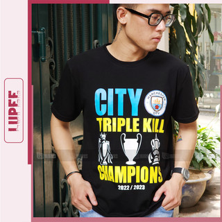 Áo phông CLB Manchester City kỷ niệm cú ăn 3 lịch sử