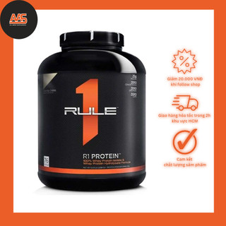 Sữa Dinh Dưỡng Tăng Cơ Bột đạm Whey RULE1 Protein 5Lbs (2.3 KG) 100% isolate và hydrolyzed - Chính Hãng Authentic 100%