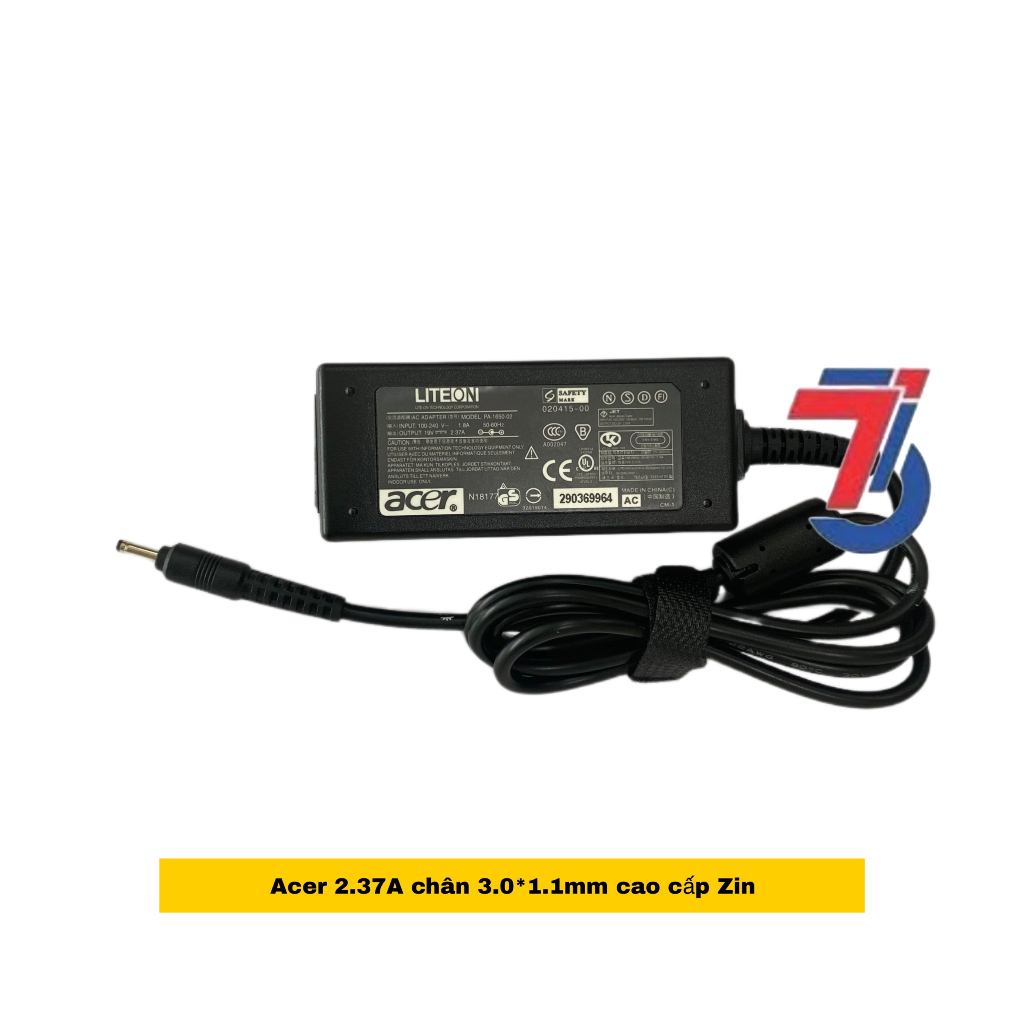 Sạc Máy Tính Laptop3T ACER 19V-2.37A ; 19V-3.42A  Chân Cắm 3.0*1.1MM Loại Tốt Bảo Hành 12 Tháng