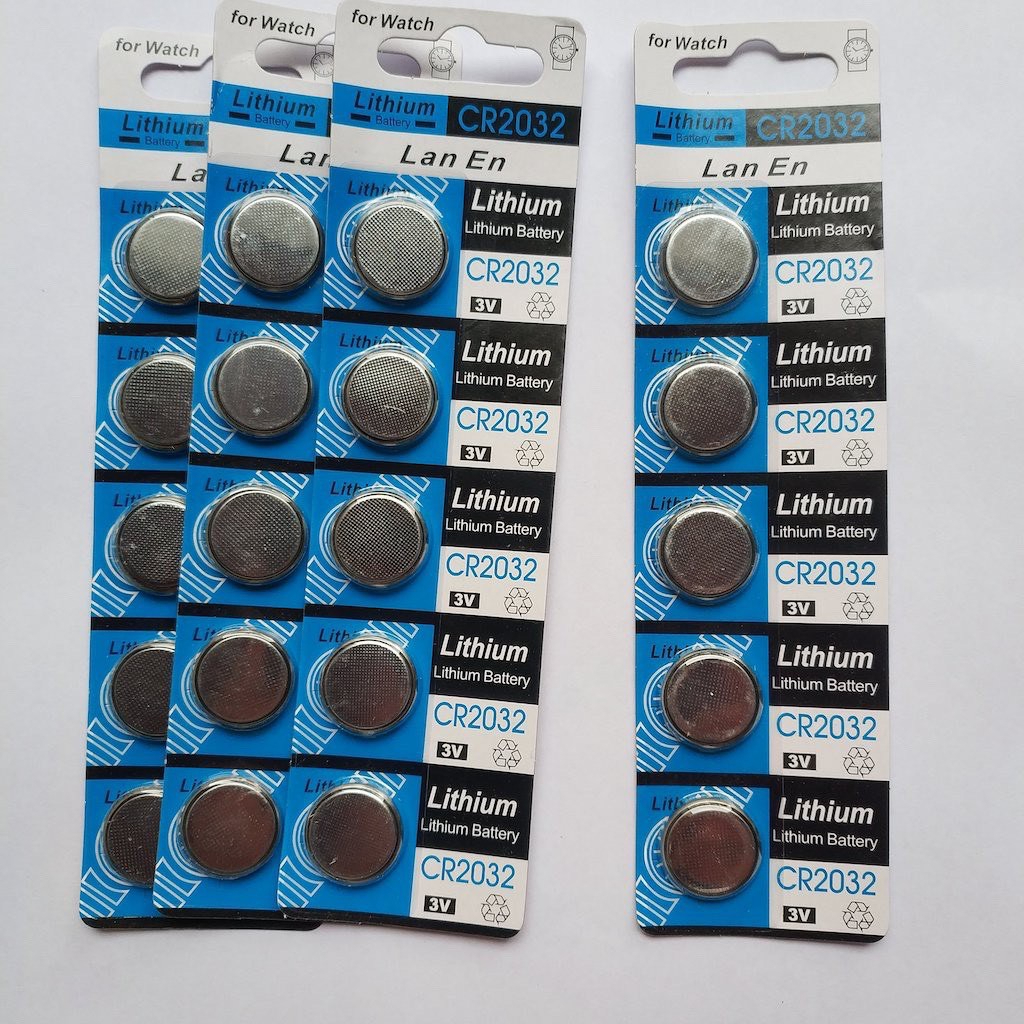 Pin vuông 9v năng lượng sạch, Vĩ pin 5 viên CR2032