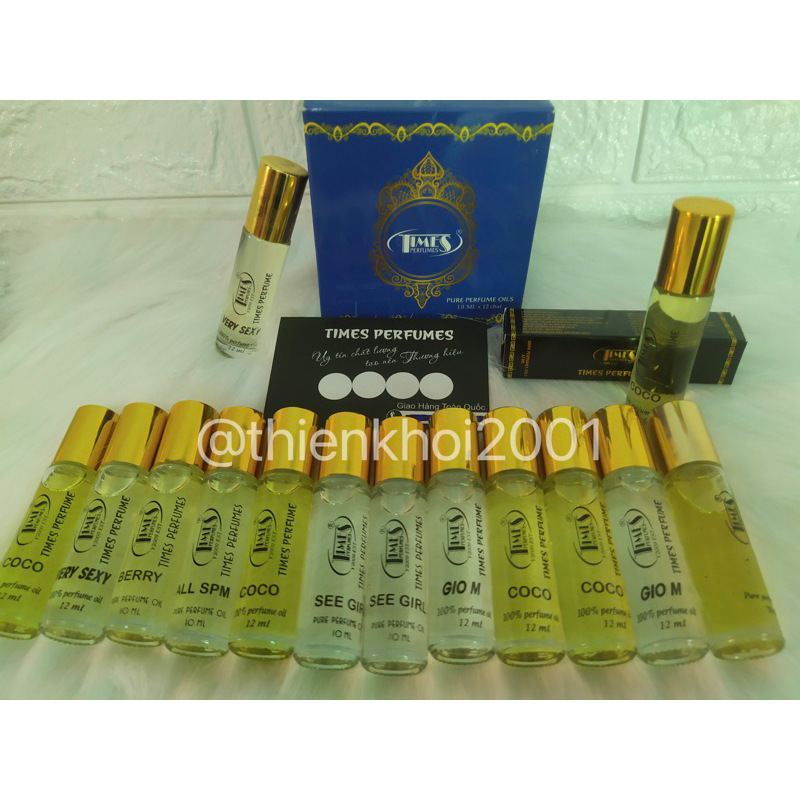 Tinh Dầu Nước Hoa TIME PERFUMES Thái Lan 10ml