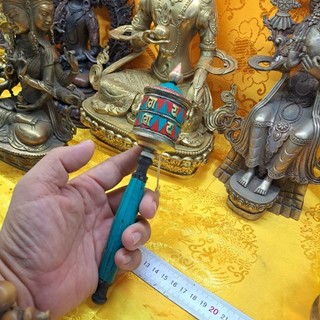 Kinh Luân quay tay Om Mani Padme Hum thủ công Nepal