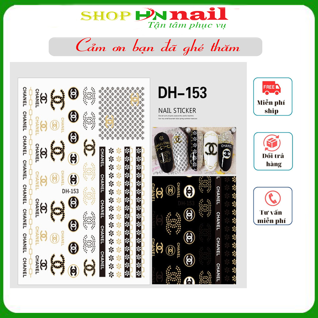 Sticker gắn móng chăm sóc trang trí móng làm đẹp nail mi shop hnnail