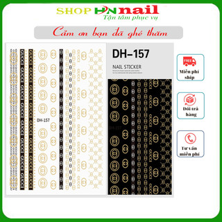Sticker DH-157 chăm sóc trang trí móng làm đẹp nail shop hnnail