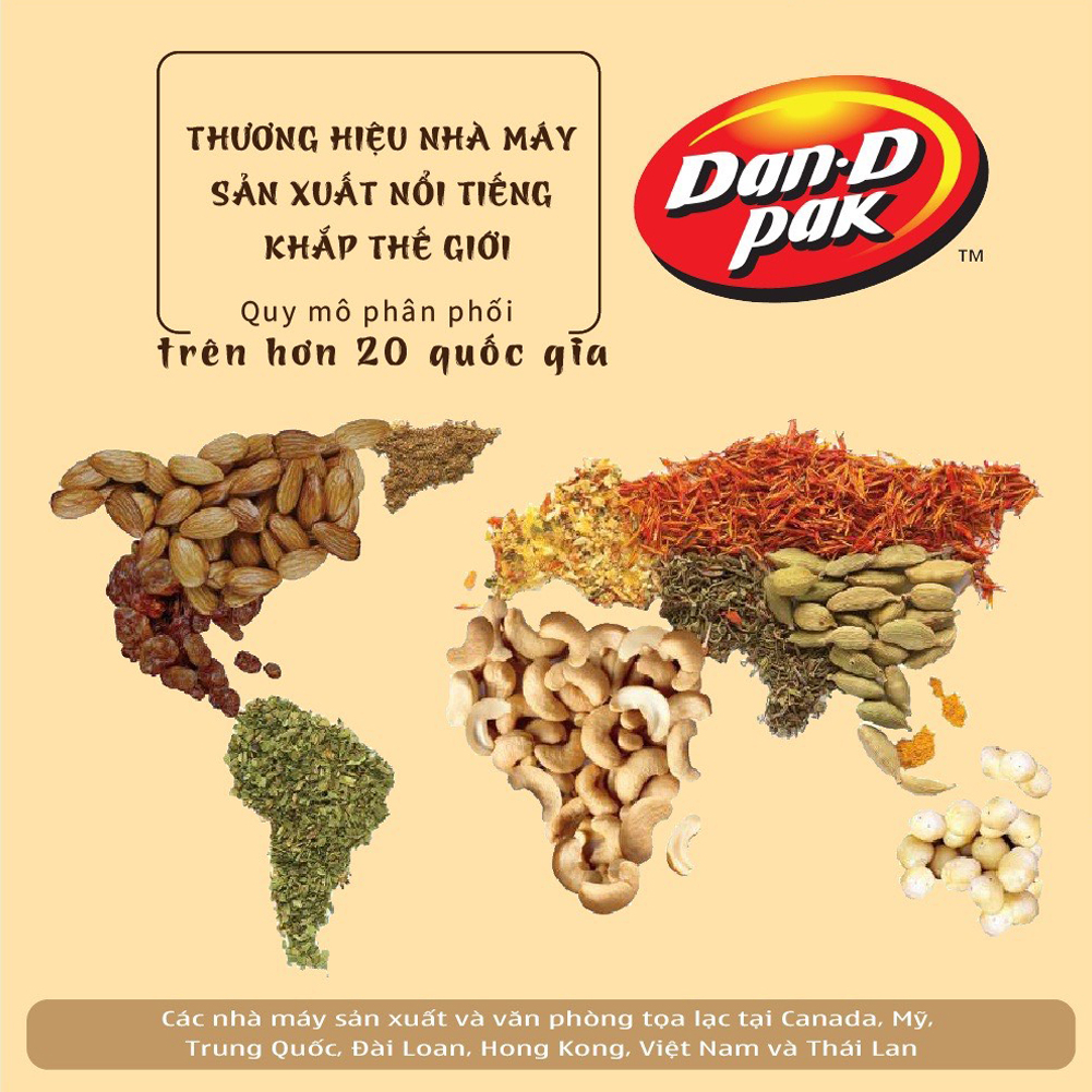 Combo Thập cẩm hạt trái cây khô Dailynuts Hạt điều, hạnh nhân, hạt bí, nam việt quất, cherry khô 25g x 12 gói Dan D Pak