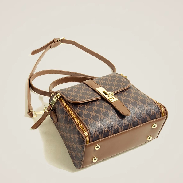 🌸Hàng Order🌸 Túi Xách Muzi&kai Chính Hãng Da Hoạ Tiết MK Quai Xách Quai Da Đeo Khoá Gài Sang Chảnh Nữ Tính 🌸 Quảng Châu