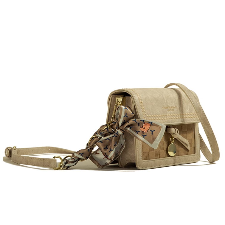 🌸Hàng Order🌸 Túi Xách Muzi&kai Chính Hãng Da Chần Quai Da Phối Xích Quấn Nơ Sang Chảnh Nữ Tính 🌸 Quảng Châu