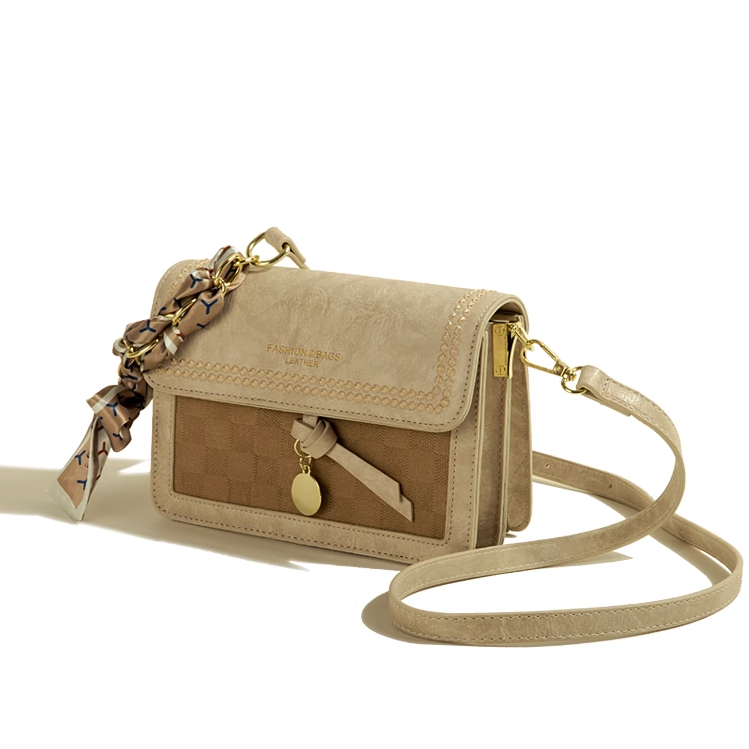 🌸Hàng Order🌸 Túi Xách Muzi&kai Chính Hãng Da Chần Quai Da Phối Xích Quấn Nơ Sang Chảnh Nữ Tính 🌸 Quảng Châu