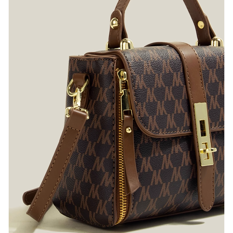 🌸Hàng Order🌸 Túi Xách Muzi&kai Chính Hãng Da Hoạ Tiết MK Quai Xách Quai Da Đeo Khoá Gài Sang Chảnh Nữ Tính 🌸 Quảng Châu