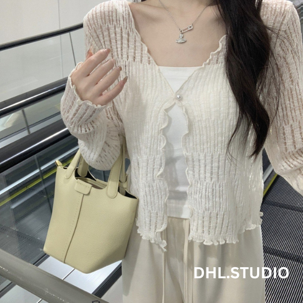 Áo khoác cardigan mỏng nhẹ 1 cúc D65 | BigBuy360 - bigbuy360.vn