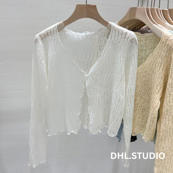 Áo khoác cardigan mỏng nhẹ 1 cúc D65 | BigBuy360 - bigbuy360.vn