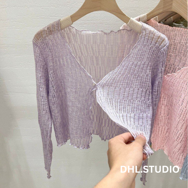 Áo khoác cardigan mỏng nhẹ 1 cúc D65 | BigBuy360 - bigbuy360.vn