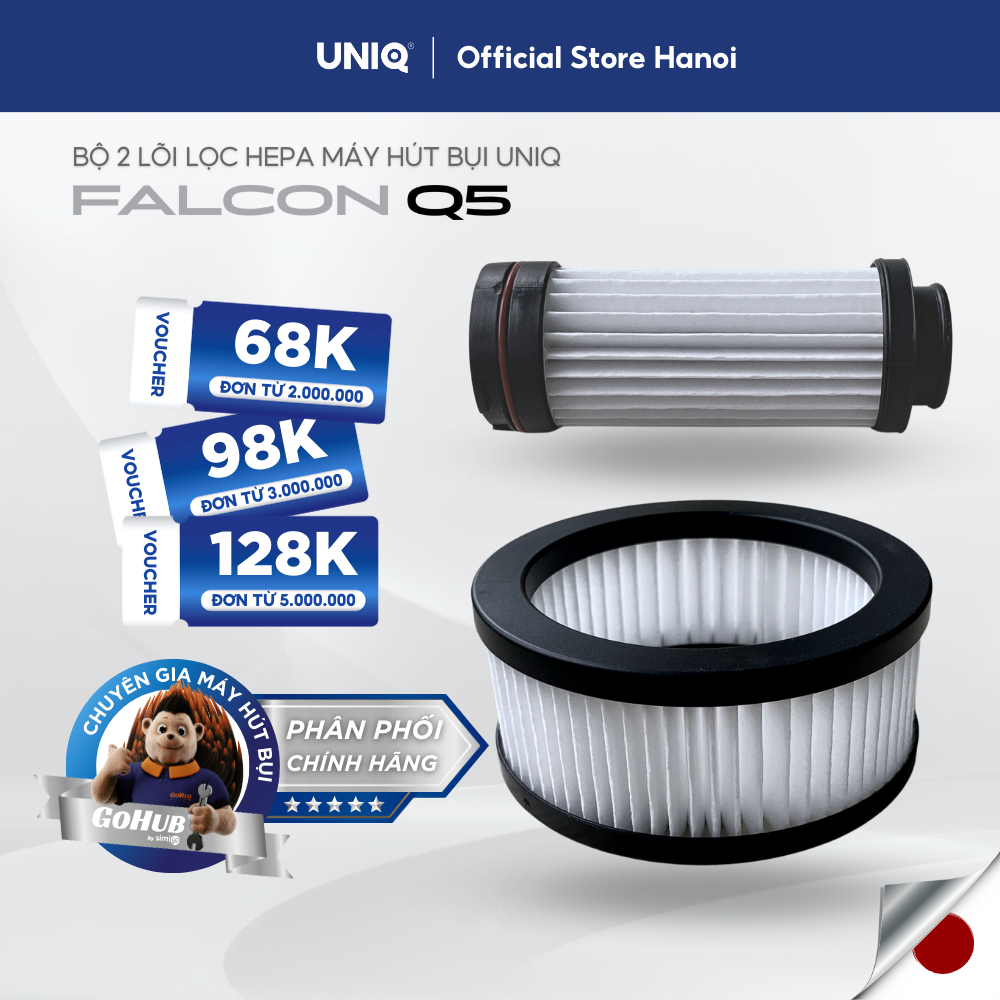 Bộ 2 lõi lọc dành cho máy hút bụi cầm tay không dây UNIQ FALCON Q5