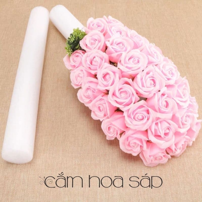 Phụ kiện cắm hoa sáp -Cành kẽm xanh ,băng keo sáp