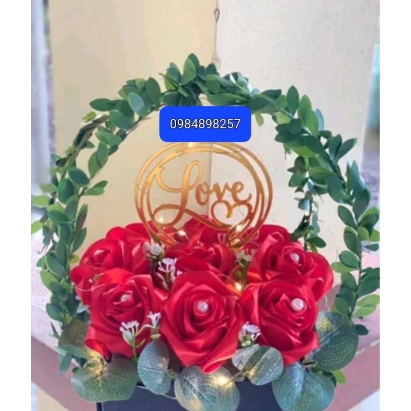 Phụ kiện cắm hoa sáp -Cành kẽm xanh ,băng keo sáp