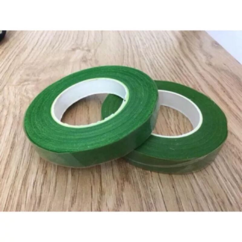 Phụ kiện cắm hoa sáp -Cành kẽm xanh ,băng keo sáp