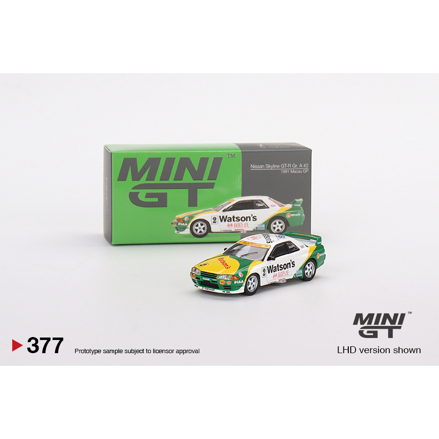 Mô hình xe Nissan Skyline GT-R (R32) Gr. A #2 1991 Macau GP 1:64 MiniGT
