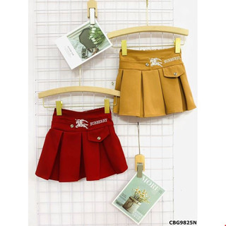 Chân váy xếp ly BUBERRY cực xinh cho bé gái 7 - 15 tuổi (màu đỏ)