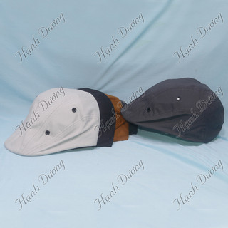 Nón mỏ vịt nam nón bánh tiêu 1 lớp Mũ beret có khóa dán đuôi để dể tăng giảm kích cở phù hợp cho phái nam