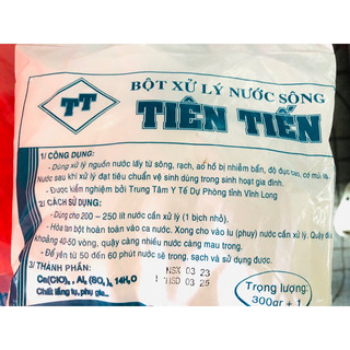 Bột xử lí nước sông, giếng…. ao hồ 300g
