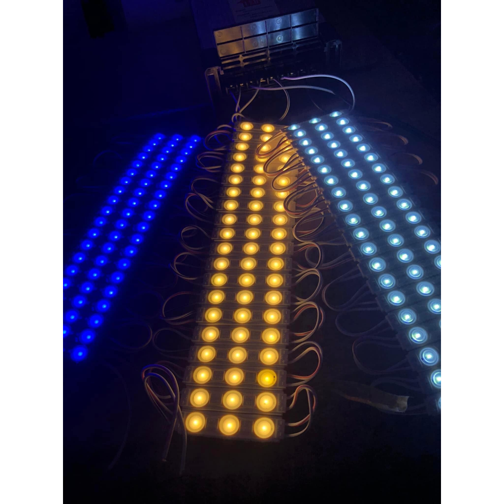 Led Hắt 3 Bóng 12V 6113 Đơn Sắc Đủ Màu, Thanh Led Siêu Sáng Chip 2835