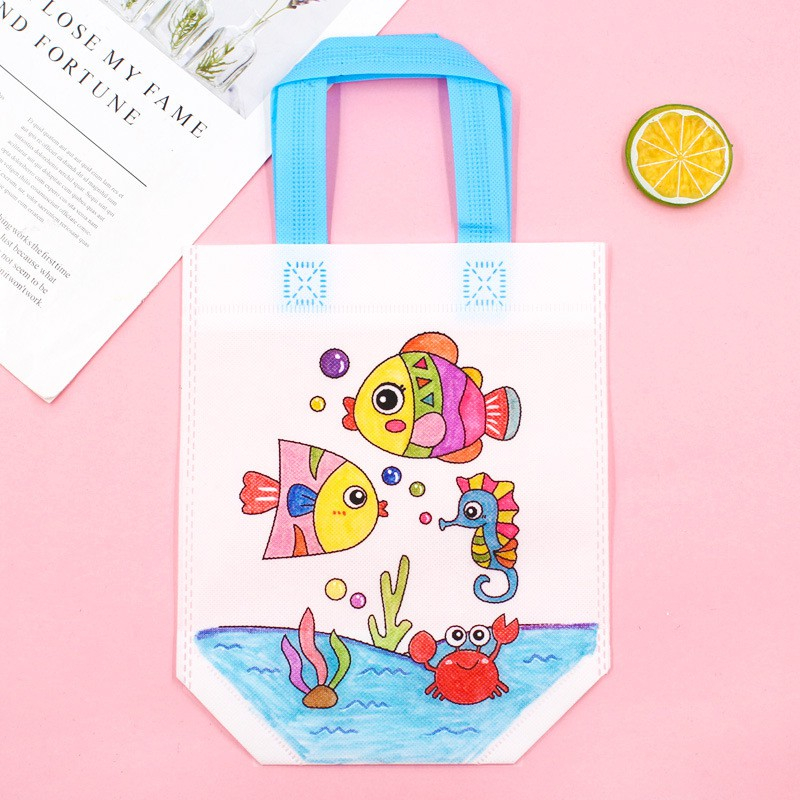 Túi vải vẽ, Túi xách tô màu cho bé