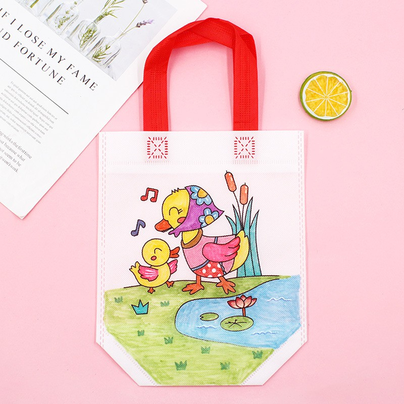 Túi vải vẽ, Túi xách tô màu cho bé