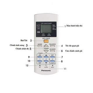 Remote máy lạnh dành cho Panasonic