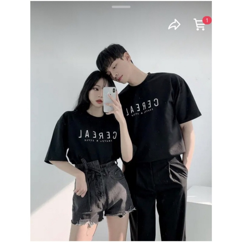 Áo phông đôi nam nữ, áo thun cặp oversize chất liệu cotton giãn 2 chiều ZUNXTOM SHOP