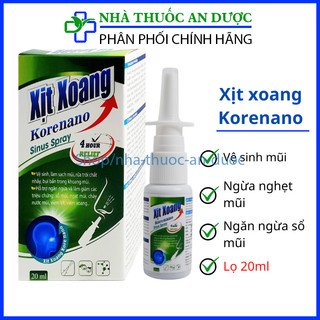 Xịt xoang Korenano ngăn ngừa sổ mũi , ngạt mũi – lọ 250ml