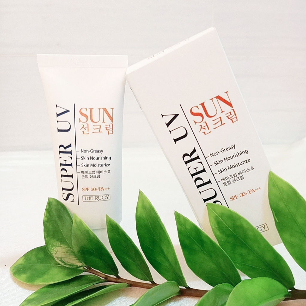 Kem chống nắng siêu bảo vệ, dưỡng da cao cấp Hàn Quốc THE RUCY SUPER UV SUNCREAM SPF 50+/PA+++ 50ML