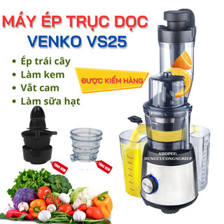 Máy Ép Chậm Trái Cây Hoa Quả, Máy Làm Kem, Sữa Hạt Venko Công Suất 300w Công Nghệ Ép Lạnh Giữ Nguyên Dưỡng Chất Vitamin