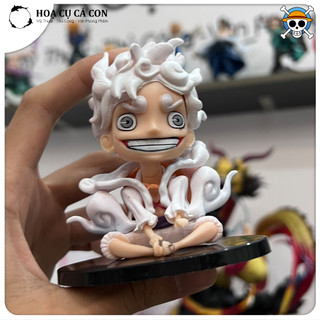 Mô hình Luffy Gear 5 Chibi cute - mô hình trưng bày - mô hình máy tính