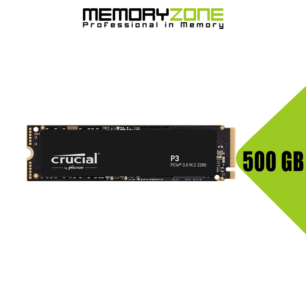 Ổ cứng SSD Crucial P3 500GB NVMe 3D-NAND M.2 PCIe Gen3 x4 CT500P3SSD8