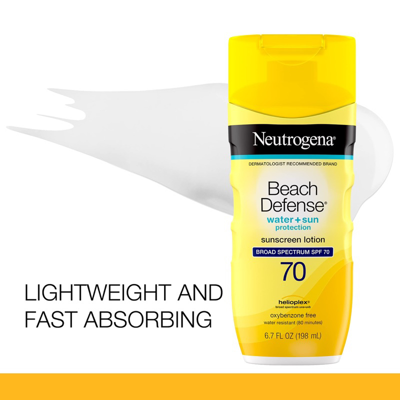 Kem chống nắng đi BIỂN Beach Defense Neutrogena spf30-70 189ml