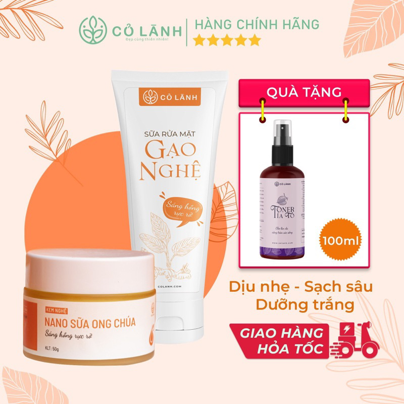 Bộ đôi dưỡng da cơ bản cho mẹ bầu và sau sinh Cỏ Lành