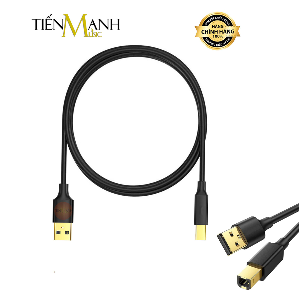 Dây Cáp Midi Vuông Kết Nối Đàn Piano, Organ, Launchkey, Midi Controller Với Máy Tính đầu USB-B Cable Máy In