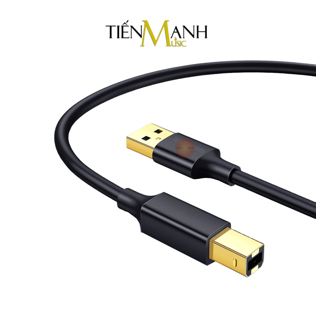 Dây Cáp Midi Vuông Kết Nối Đàn Piano, Organ, Launchkey, Midi Controller Với Máy Tính đầu USB-B Cable Máy In