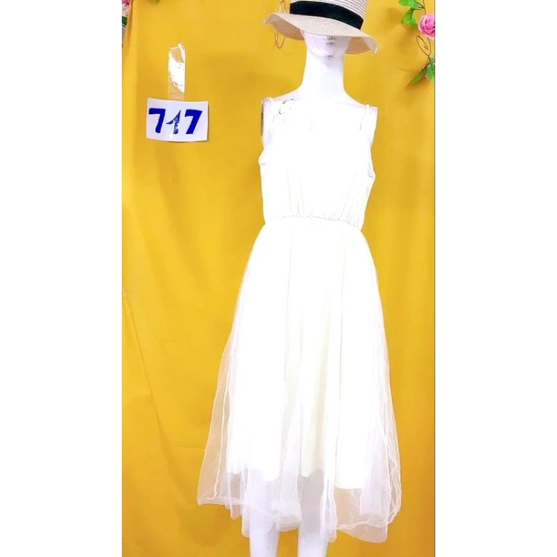 đầm dây lưới tiểu thư. S717