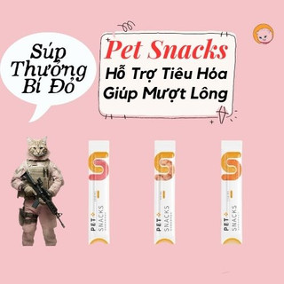 [Bỏ sỉ từ 5000 thanh] Súp thưởng Pet Snacks dinh dưỡng nhiều vị mix bí đỏ