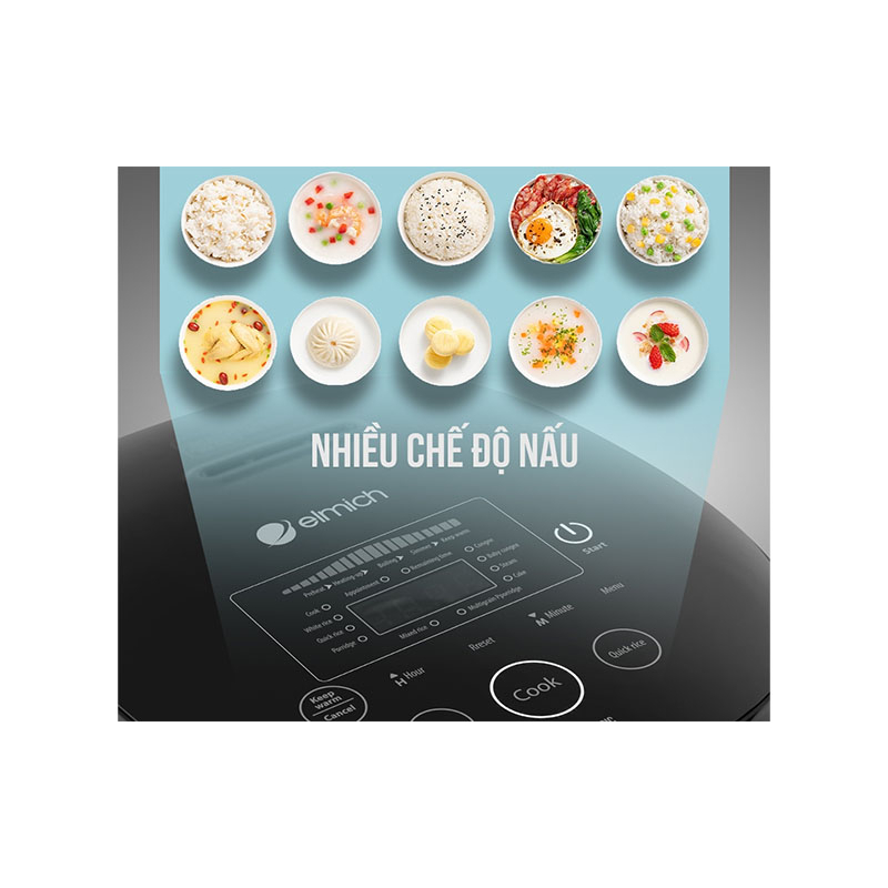 Nồi cơm điện tử Elmich RCE-1789 - Hàng chính hãng