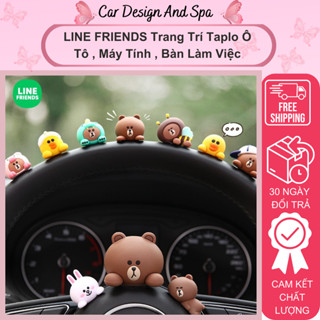 [LINE FRIENDS] Trang Trí Taplo Xe Ô Tô , Xe Máy , Bàn Làm Việc - Phụ Kiện Xe Hơi Cao Cấp