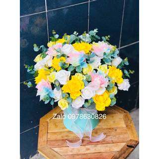 Lẵng hoa sáp khai trương, tặng sinh nhật, tặng Tân gia
