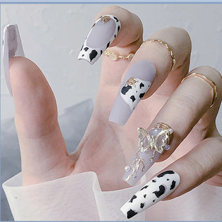 Móng Giả Hộp Mini ❤️ Set 24 Móng Tay Giả Trái Tim Tặng Keo Dán Móng | Z114