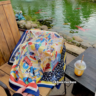 Khăn lụa Hàn Quốc 70cm mã 10
