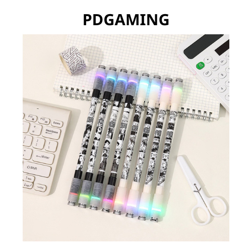 Bút quay nghệ thuật có đèn led PDGAMING full 50 mẫu, pen spinning mod phát sáng cực ngầu thư giãn giảm căng thẳng