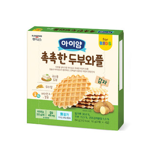 Bánh Waffles ăn dặm đậu hũ non Ildong Hàn Quốc vị Khoai tây dành cho bé - Date T1/2025