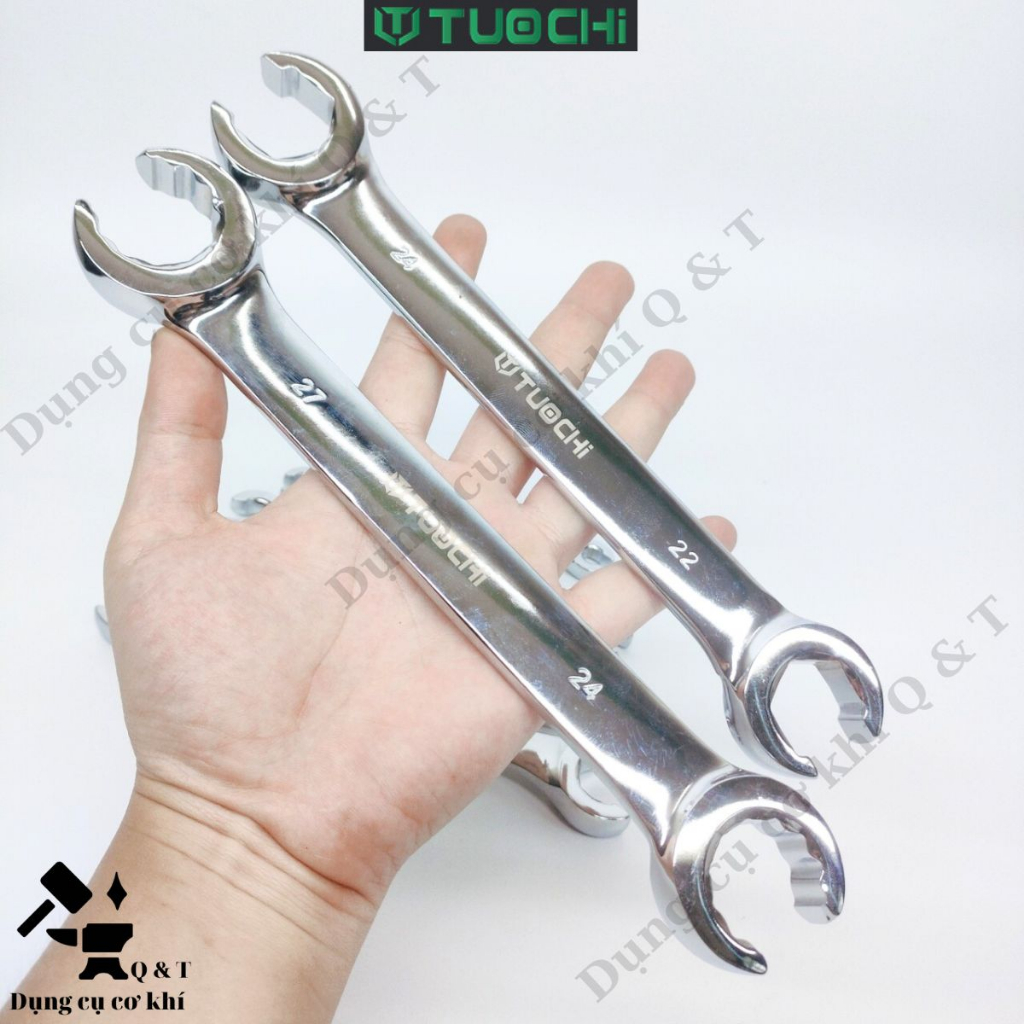 Cờ lê mở ống dầu ,Cờ lê chữ c tháo ống tuy ô dầu 2 đầu chính hãng Tuochi